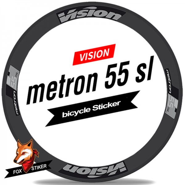 Road Bicycle Wheels Rim Decal Stickers for Vision Metron 55 SL